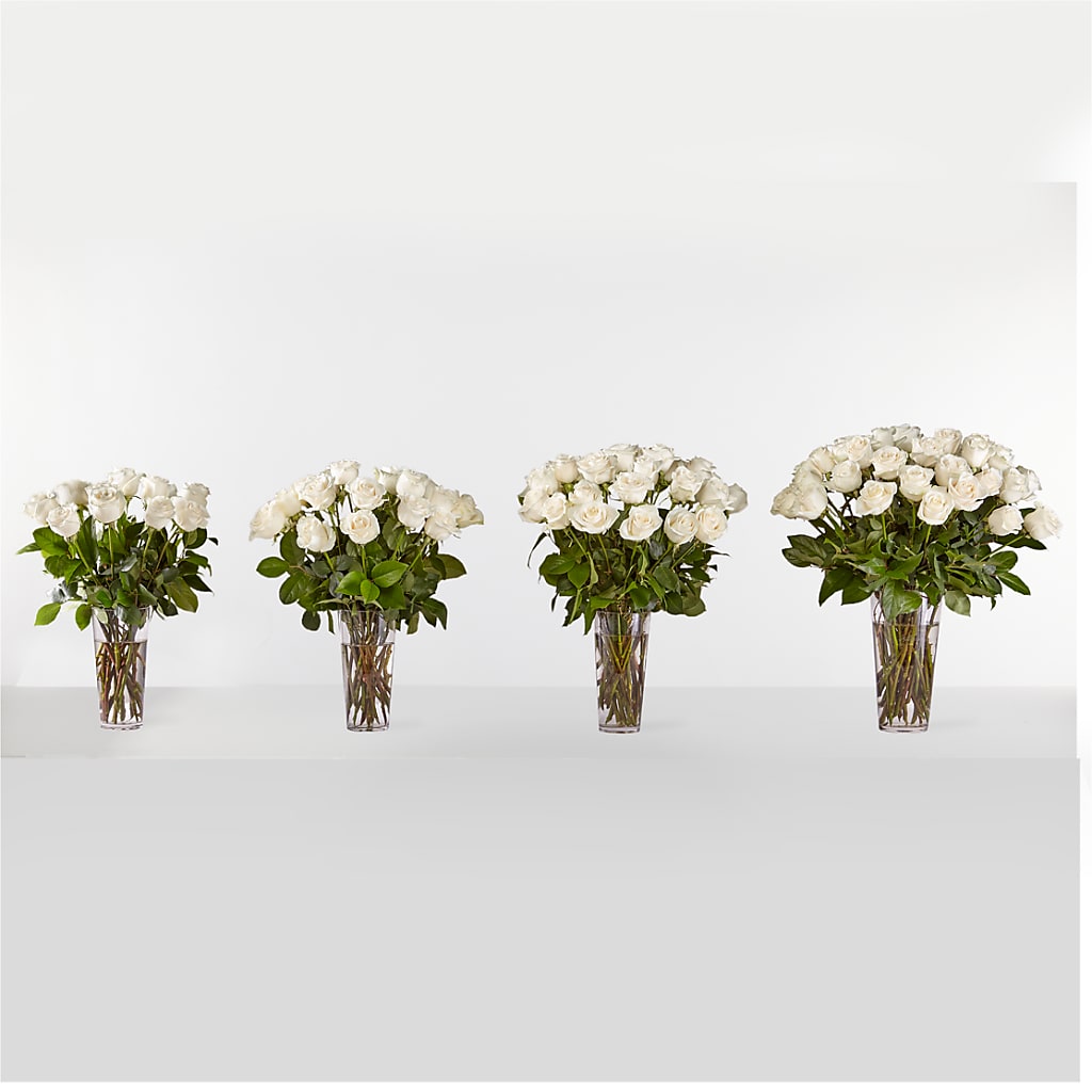 Long Stem White Rose Bouquet – Flowers By Aylen Llc, Fort Pierce FL