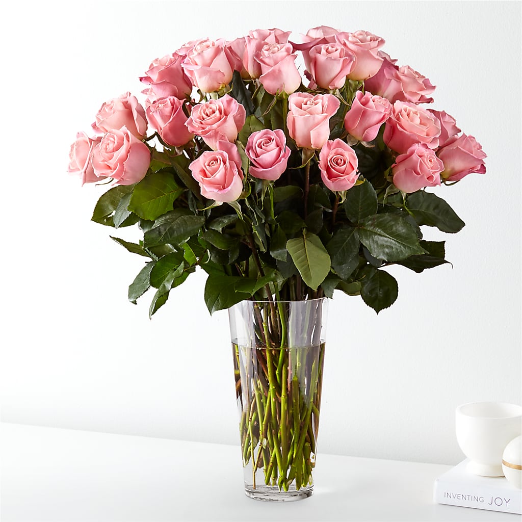Long Stem Pink Rose Bouquet – Flowers By Aylen Llc, Fort Pierce FL