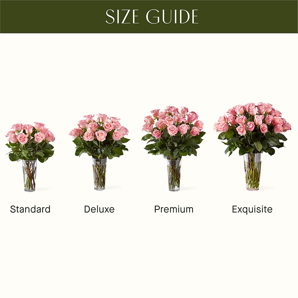 Long Stem Pink Rose Bouquet – Flowers By Aylen Llc, Fort Pierce FL