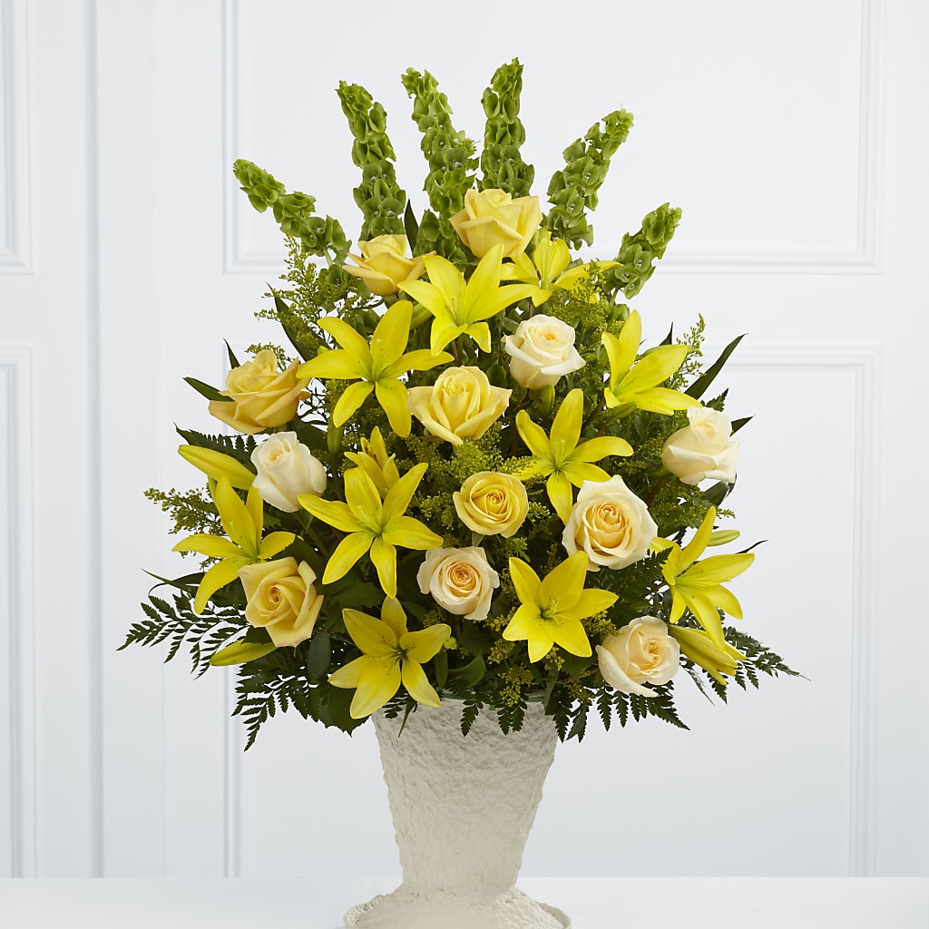 Golden Memories Arrangement – Flowers By Aylen Llc, Fort Pierce FL
