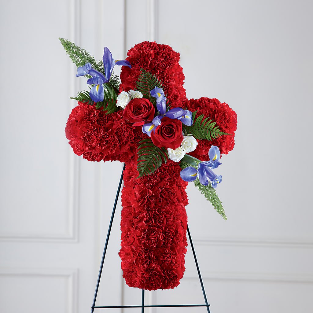 Faithful Hero Floral Cross – Flowers By Aylen Llc, Fort Pierce FL