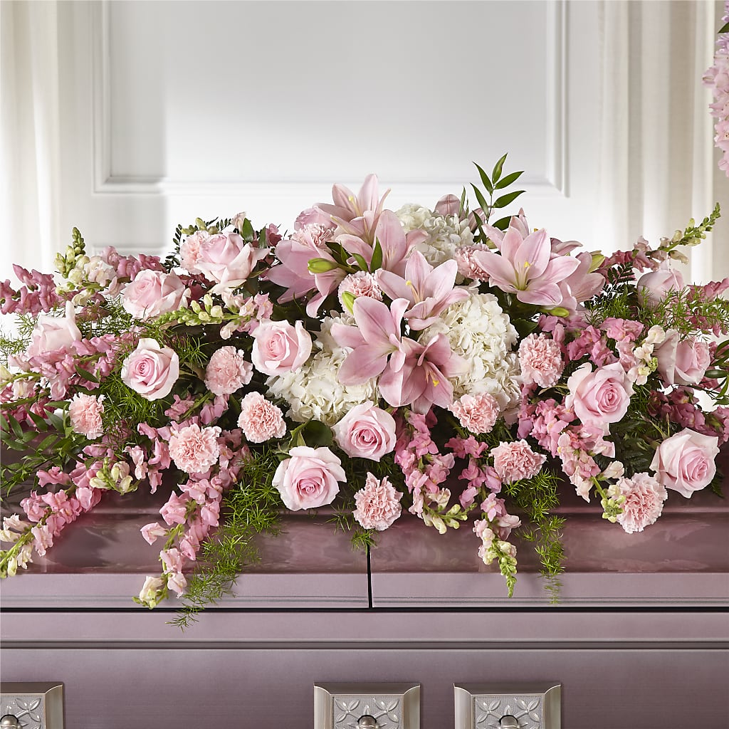 Life & Remembrance Casket Spray – Flowers By Aylen Llc, Fort Pierce FL