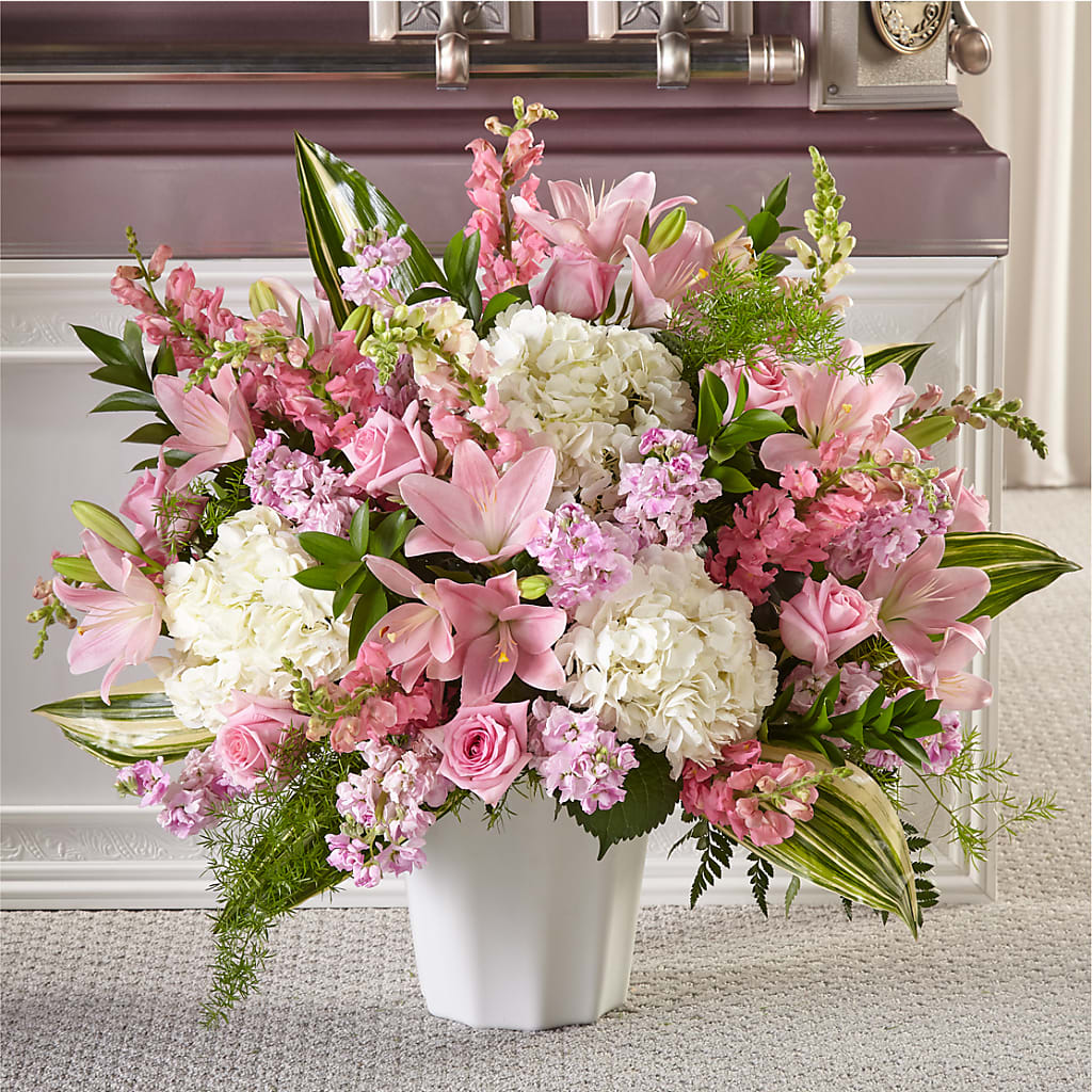 Simply Serene Floor Basket – Flowers By Aylen Llc, Fort Pierce FL