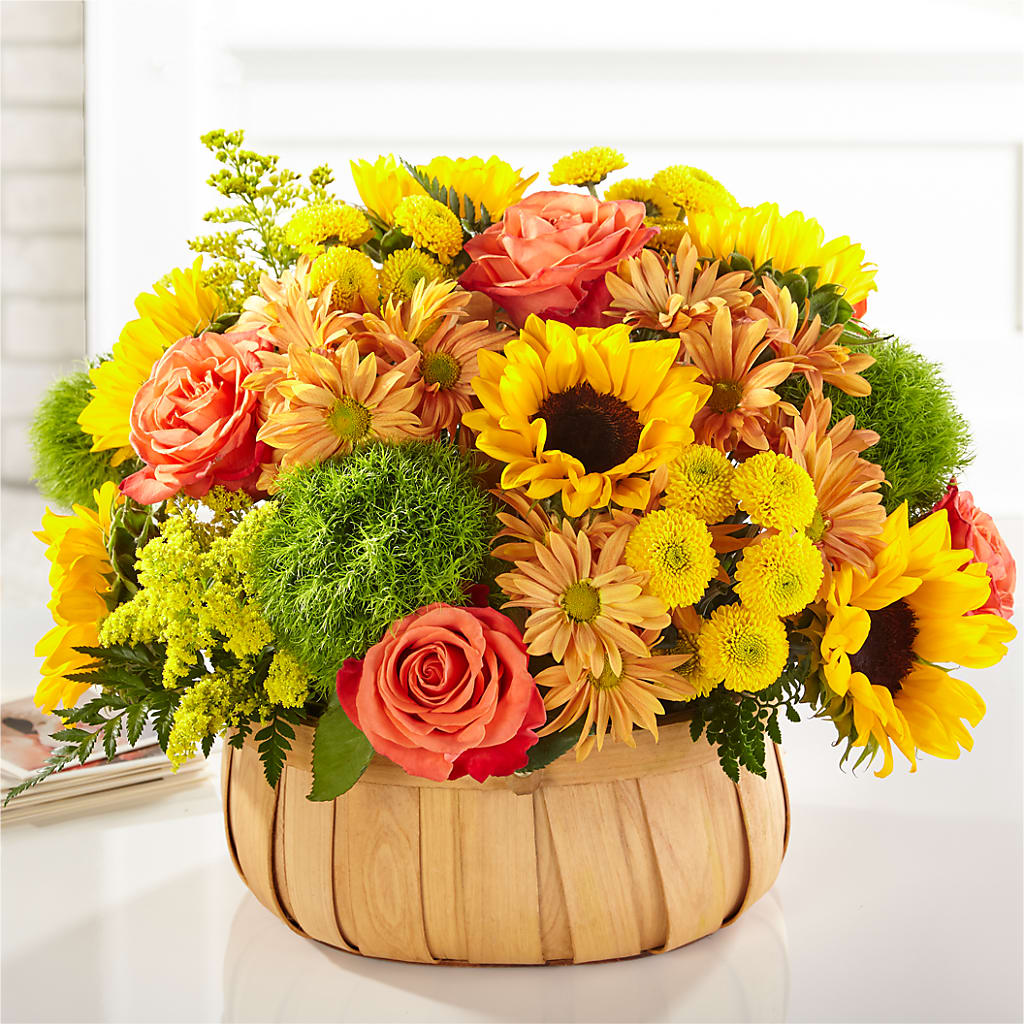 Harvest Sunflower Basket – Flowers By Aylen Llc, Fort Pierce FL