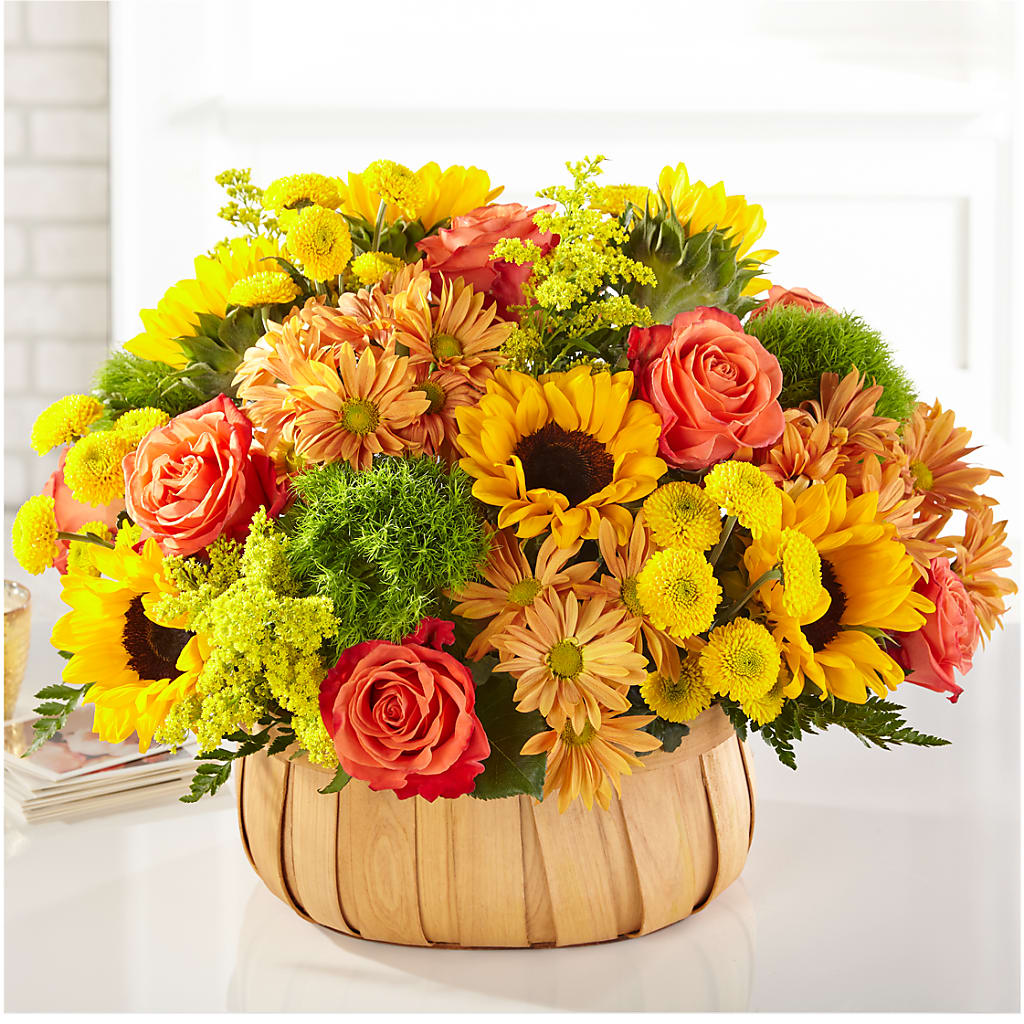 Harvest Sunflower Basket – Flowers By Aylen Llc, Fort Pierce FL