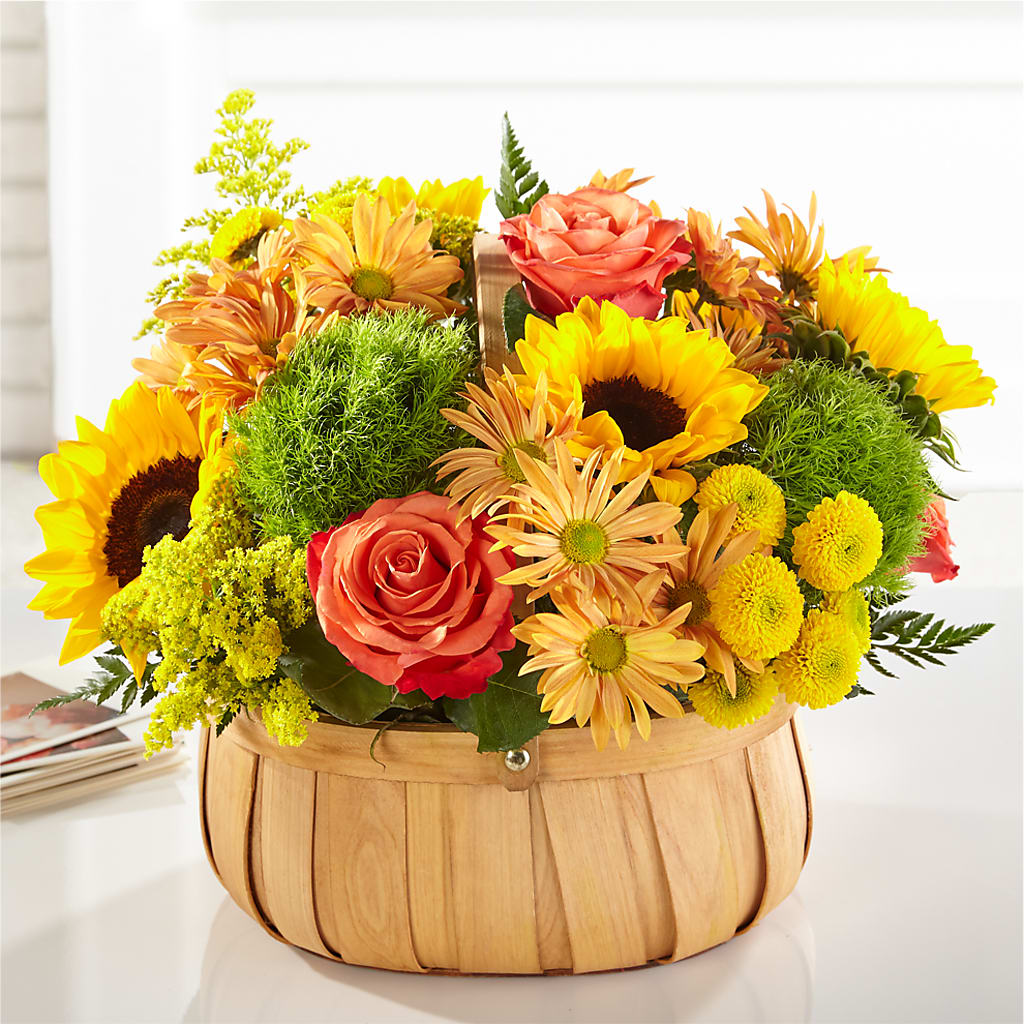 Harvest Sunflower Basket – Flowers By Aylen Llc, Fort Pierce FL