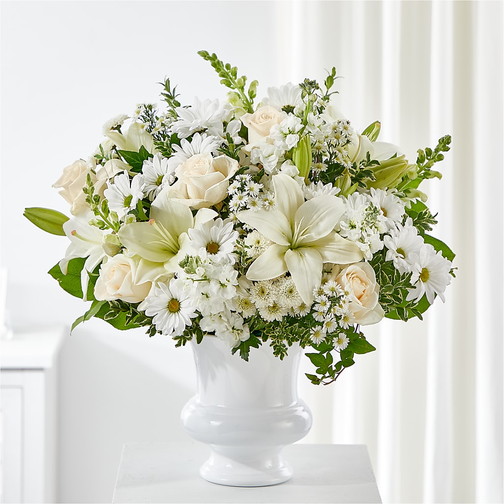 Uplifting Urn Arrangement – Flowers By Aylen Llc, Fort Pierce FL