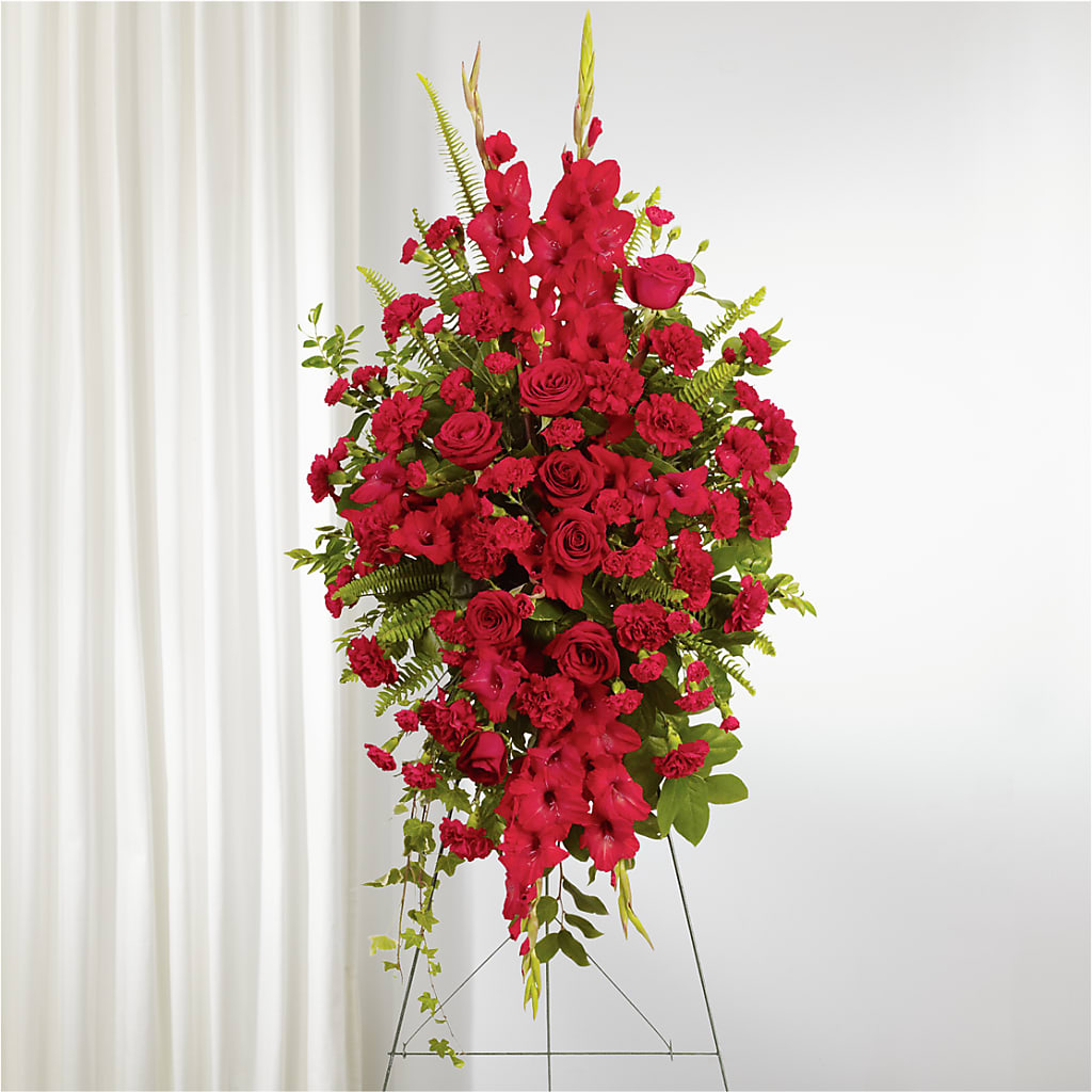 From the Heart Standing Spray – Flowers By Aylen Llc, Fort Pierce FL