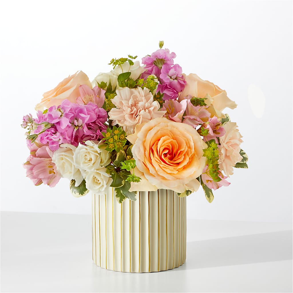 Paradise Bouquet with Ivory Vase – Flowers By Aylen Llc, Fort Pierce FL