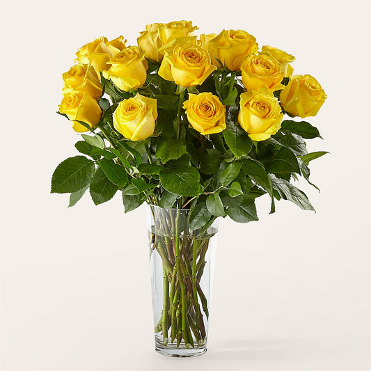 Long Stem Yellow Rose Bouquet –  Flowers By Aylen Llc, Fort Pierce FL