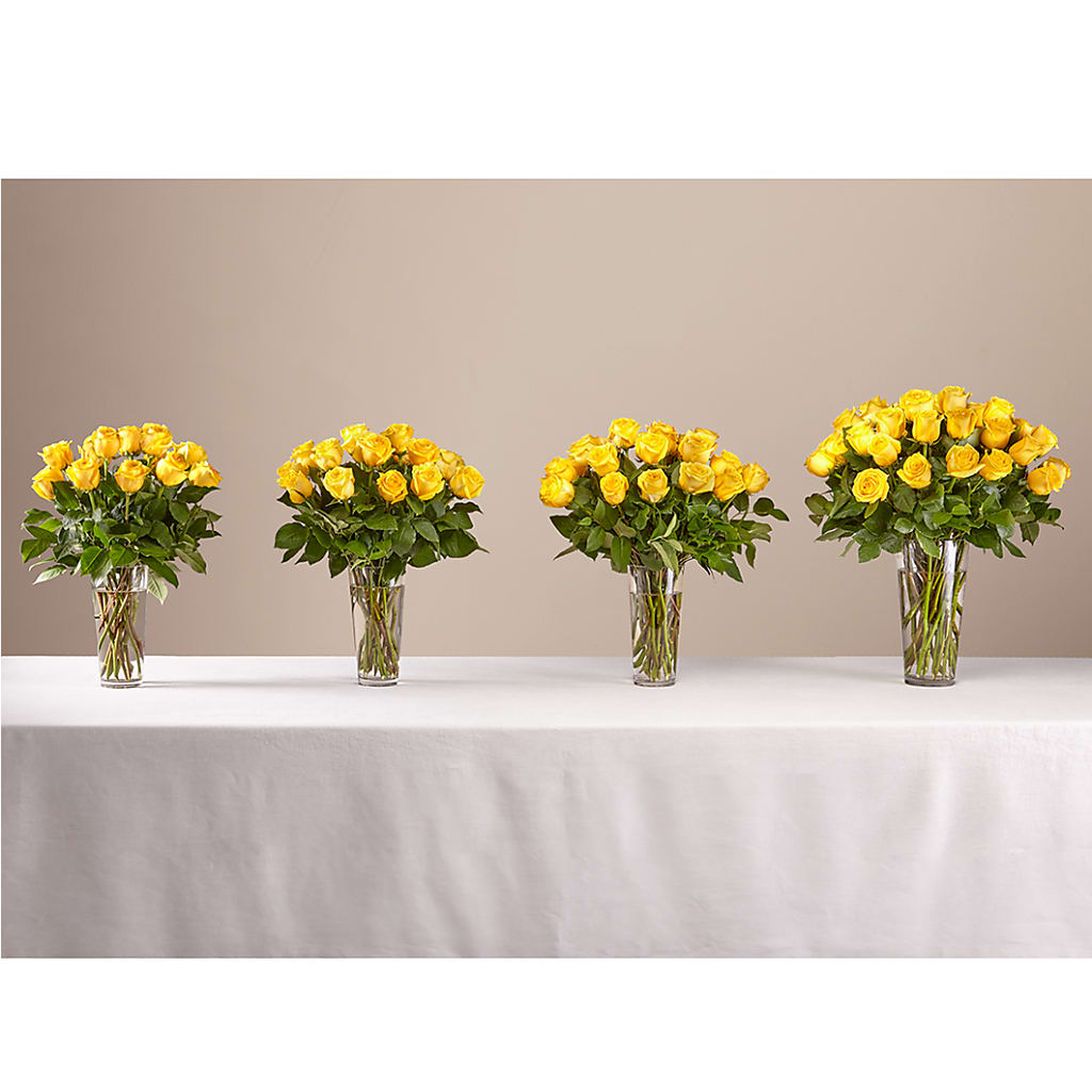Long Stem Yellow Rose Bouquet –  Flowers By Aylen Llc, Fort Pierce FL