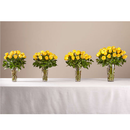 Long Stem Yellow Rose Bouquet –  Flowers By Aylen Llc, Fort Pierce FL