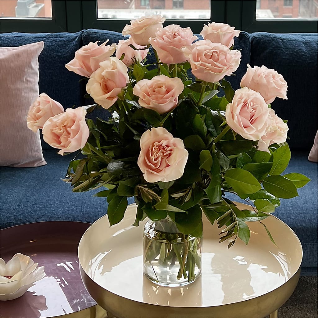 Long Stem Pink Rose Bouquet –  Flowers By Aylen Llc, Fort Pierce FL
