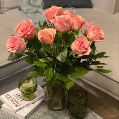 Long Stem Pink Rose Bouquet –  Flowers By Aylen Llc, Fort Pierce FL