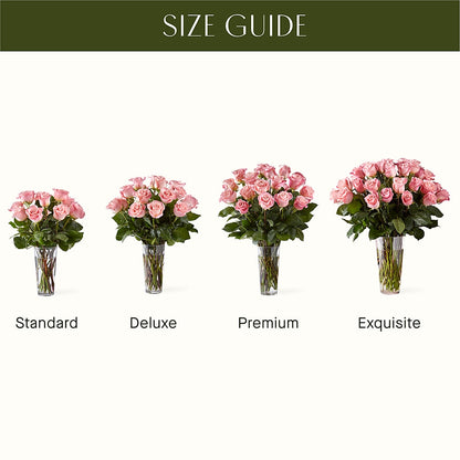 Long Stem Pink Rose Bouquet –  Flowers By Aylen Llc, Fort Pierce FL