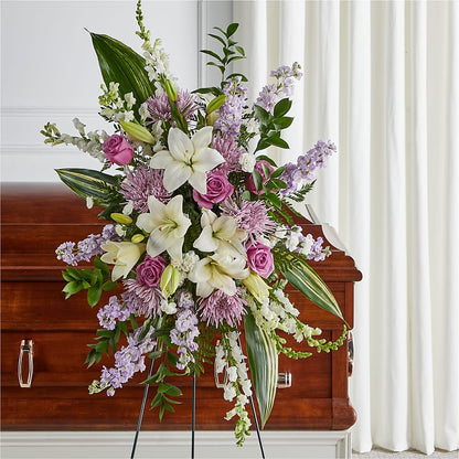 Grateful Hearts Standing Spray –  Flowers By Aylen Llc, Fort Pierce FL