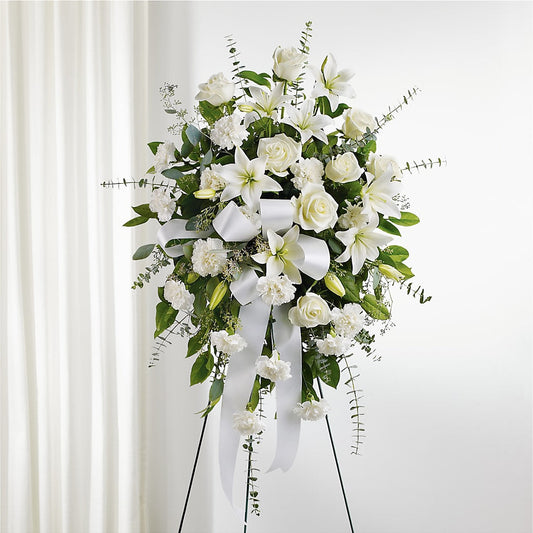 With Care Standing Spray –  Flowers By Aylen Llc, Fort Pierce FL