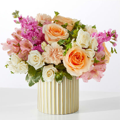 Paradise Bouquet with Ivory Vase –  Flowers By Aylen Llc, Fort Pierce FL
