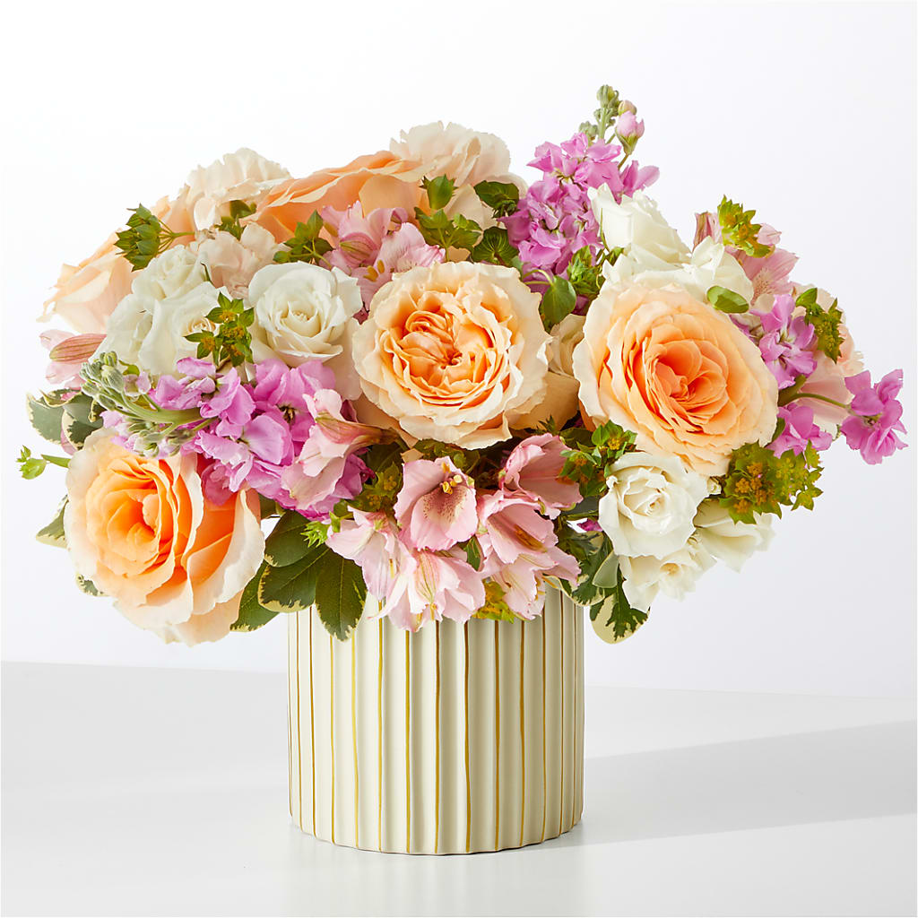 Paradise Bouquet with Ivory Vase –  Flowers By Aylen Llc, Fort Pierce FL