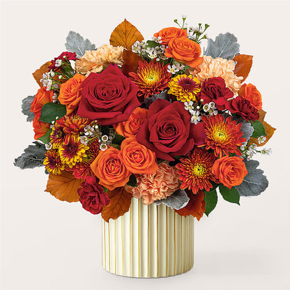 Merlot Bouquet with Ivory Vase –  Flowers By Aylen Llc, Fort Pierce FL