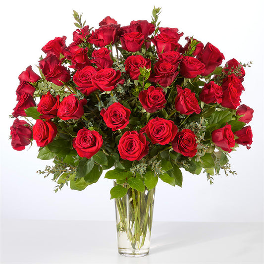 Forever Yours Fifty Stem Red Rose Bouquet –  Flowers By Aylen Llc, Fort Pierce FL