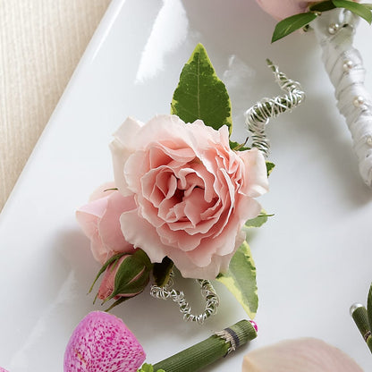 Pink Spray Rose Boutonniere –  Flowers By Aylen Llc, Fort Pierce FL