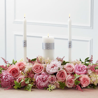 Worldwide Romance Unity Candle Arrangement –  Flowers By Aylen Llc, Fort Pierce FL